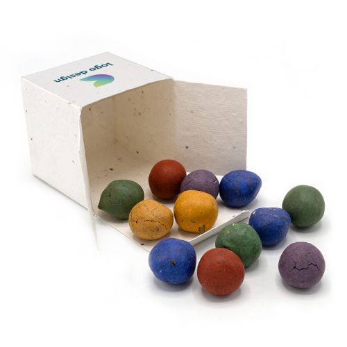 Bombes à graines dans une boîte en papier ensemencé - image 1